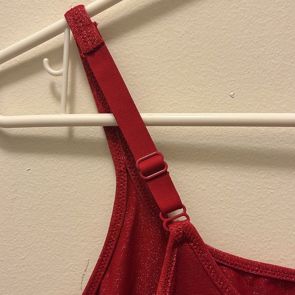 Flexsees by maiden form sparkly red Women's Camisole Top size XL - Picture 4 of 8